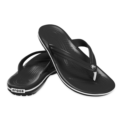 Pair of Crocs Crocband flip black