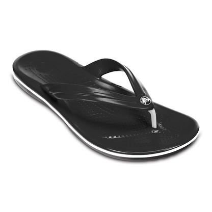 Single black Crocs Crocband flip