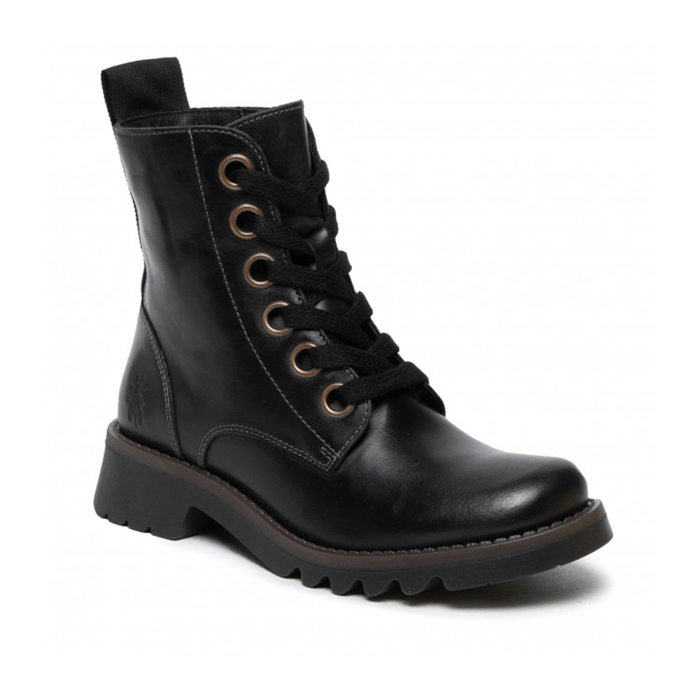 Fly London lace-up 6 hole ankle boot