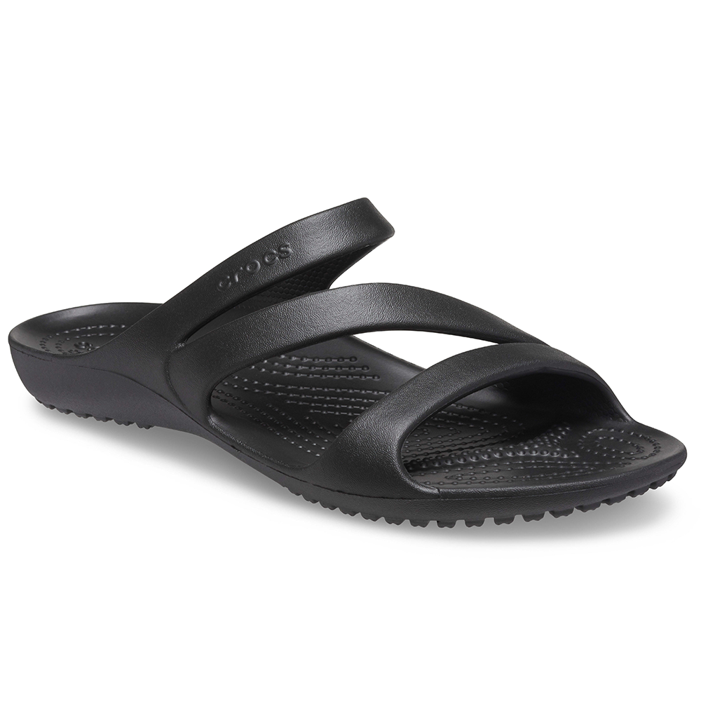 Black womens Kadee Crocs sandal single shoe